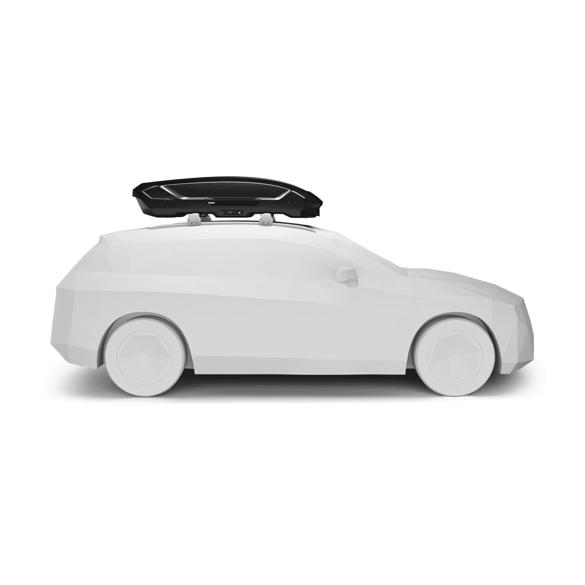 Thule Motion 3 side-profile vehicle fit visualization